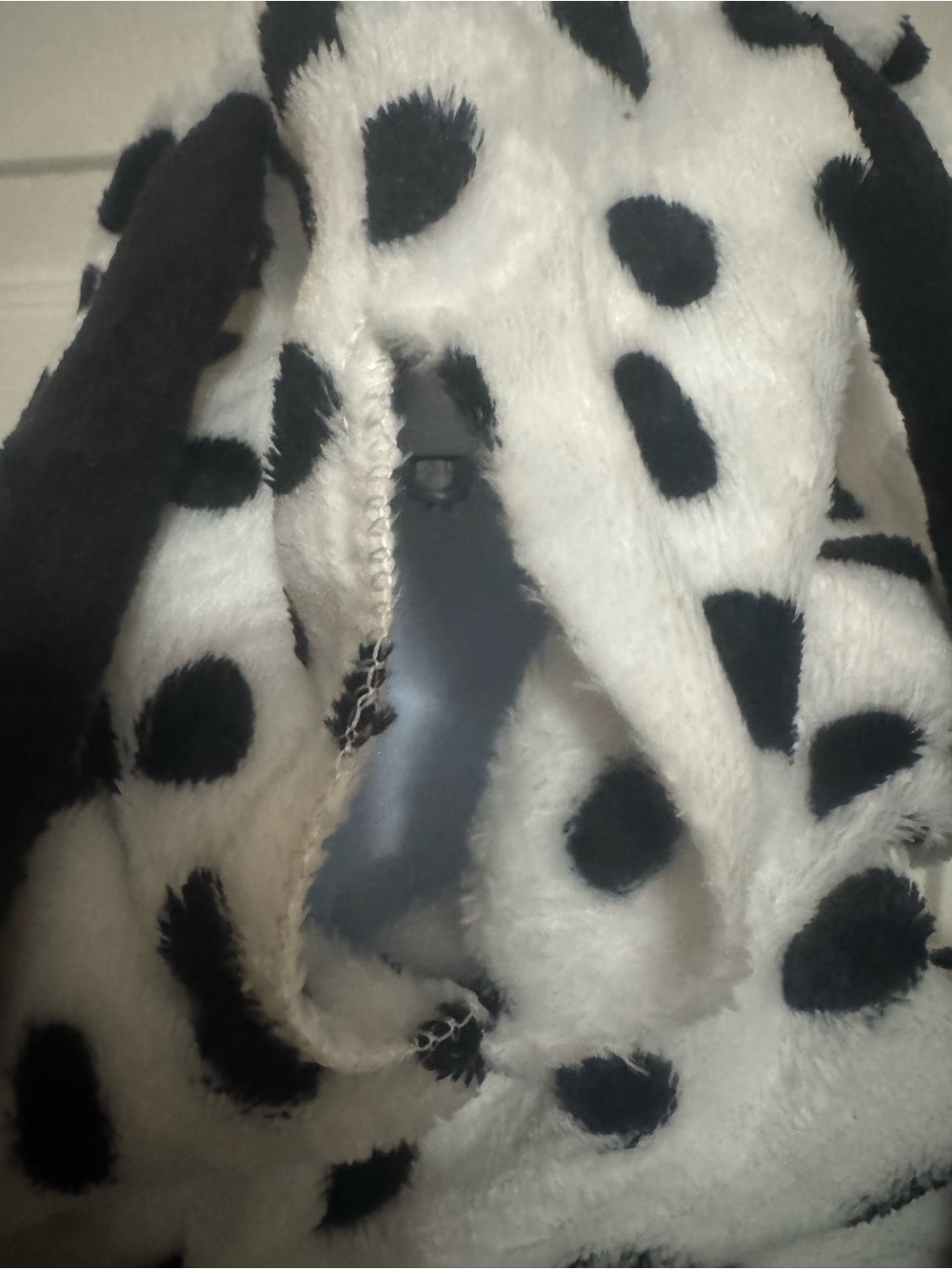 Halloween Dalmatian Costume Adult Outfit Set Collar Nose Ponytail Hole Pockets - Picture 5 of 13